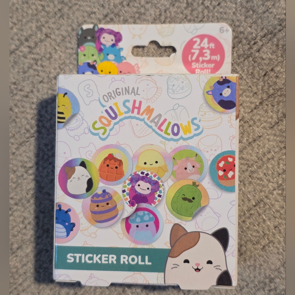 New Original Squishmallows Jazwares 24 Feet Sticker Roll 2025